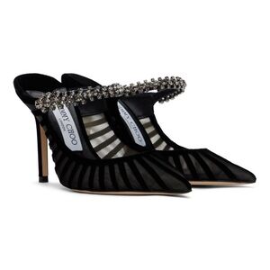 Jimmy Choo black bing 100 heels pumps